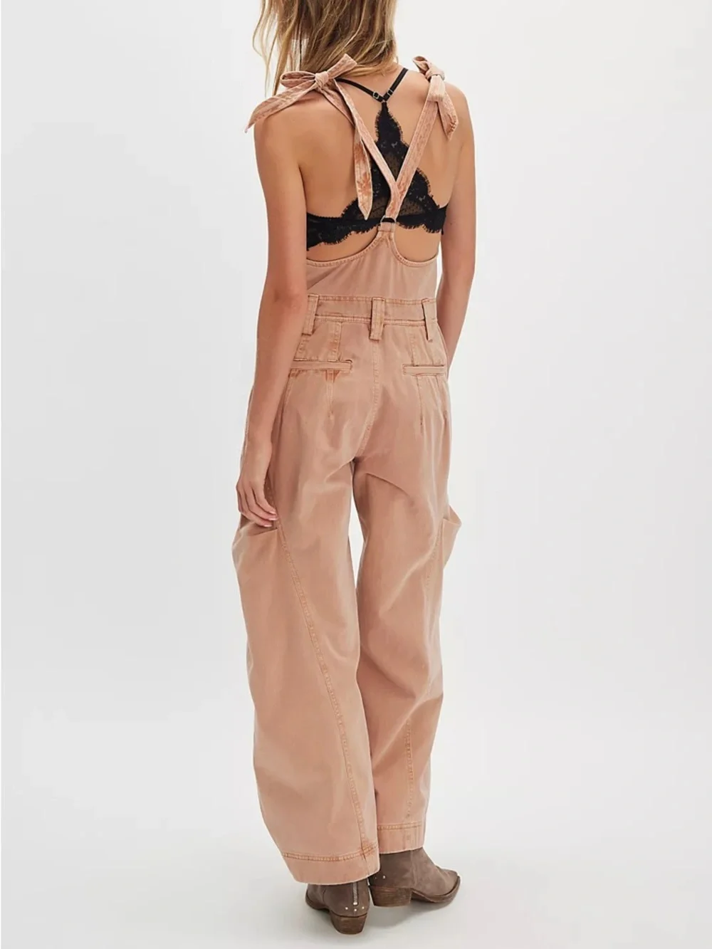 NWOT Free People Must Have Wide-Leg Overalls Size Small